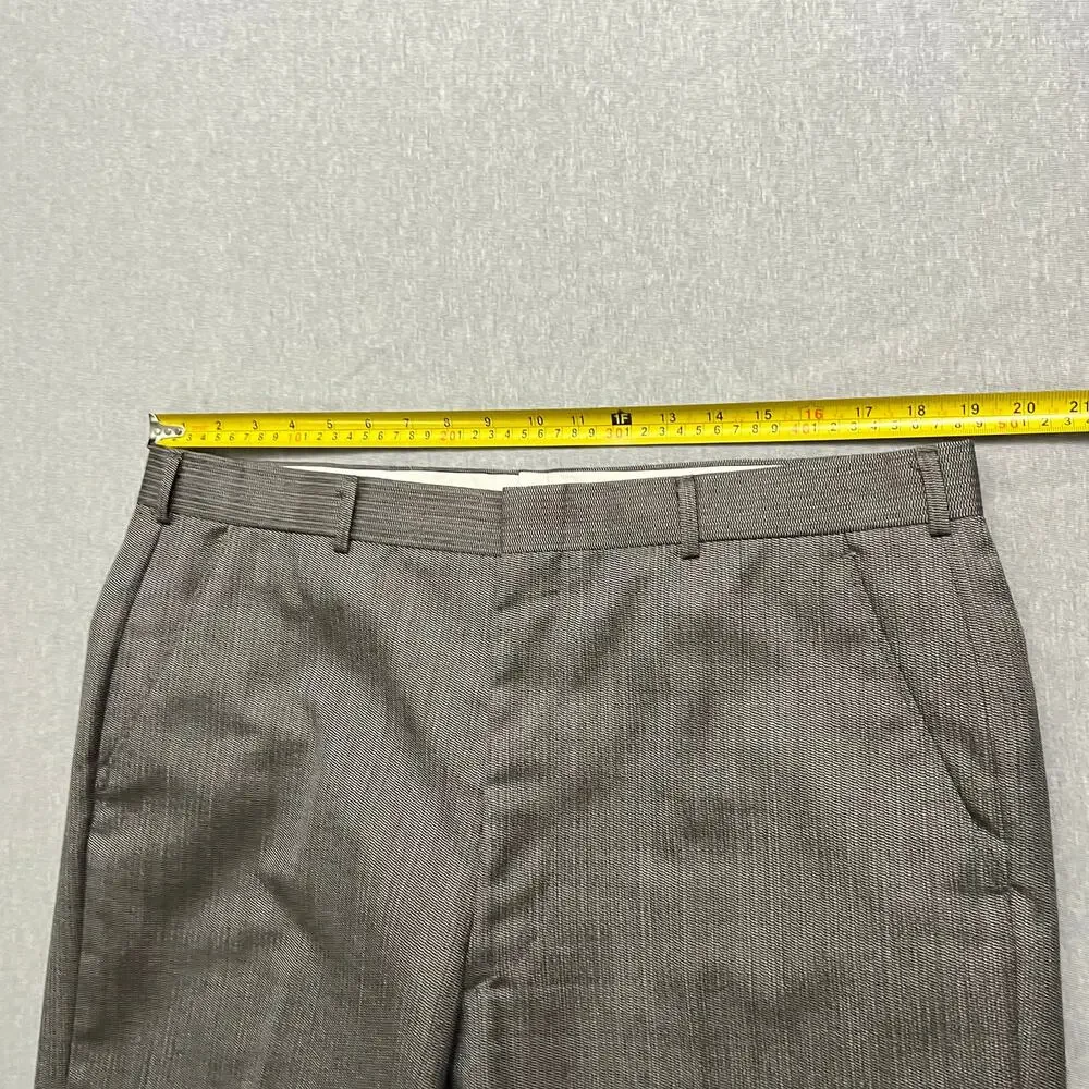 Vintage Zachary All 2PC Suit Blazer Men Gray High Rise Baggy Straight Leg